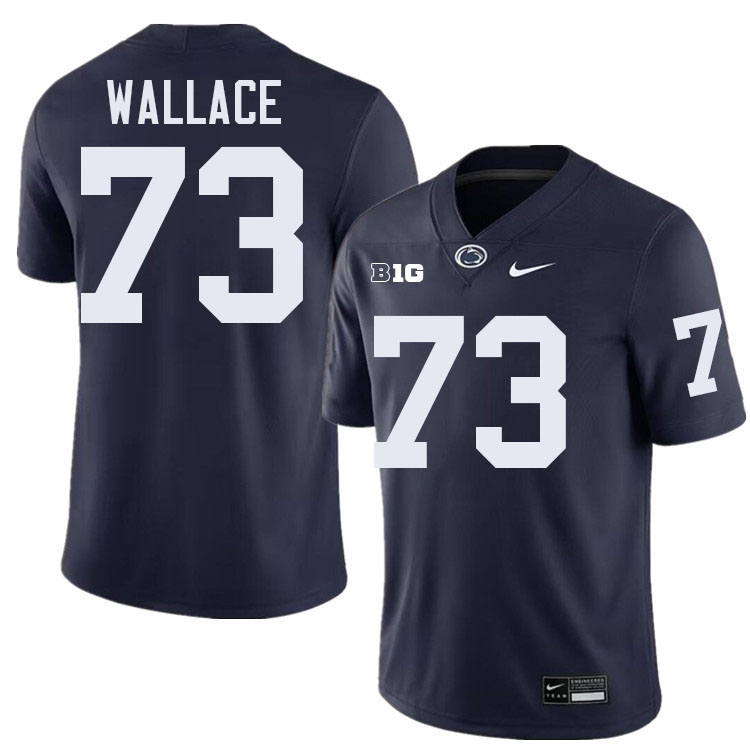 Caedan Wallace Penn State Jersey,PSU Nittany Lions #73 Caedan Wallace Football Uniforms-Navy